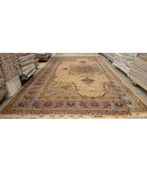 One-of-a-Kind # 545705  Tabriz 545705 Peach - Multi